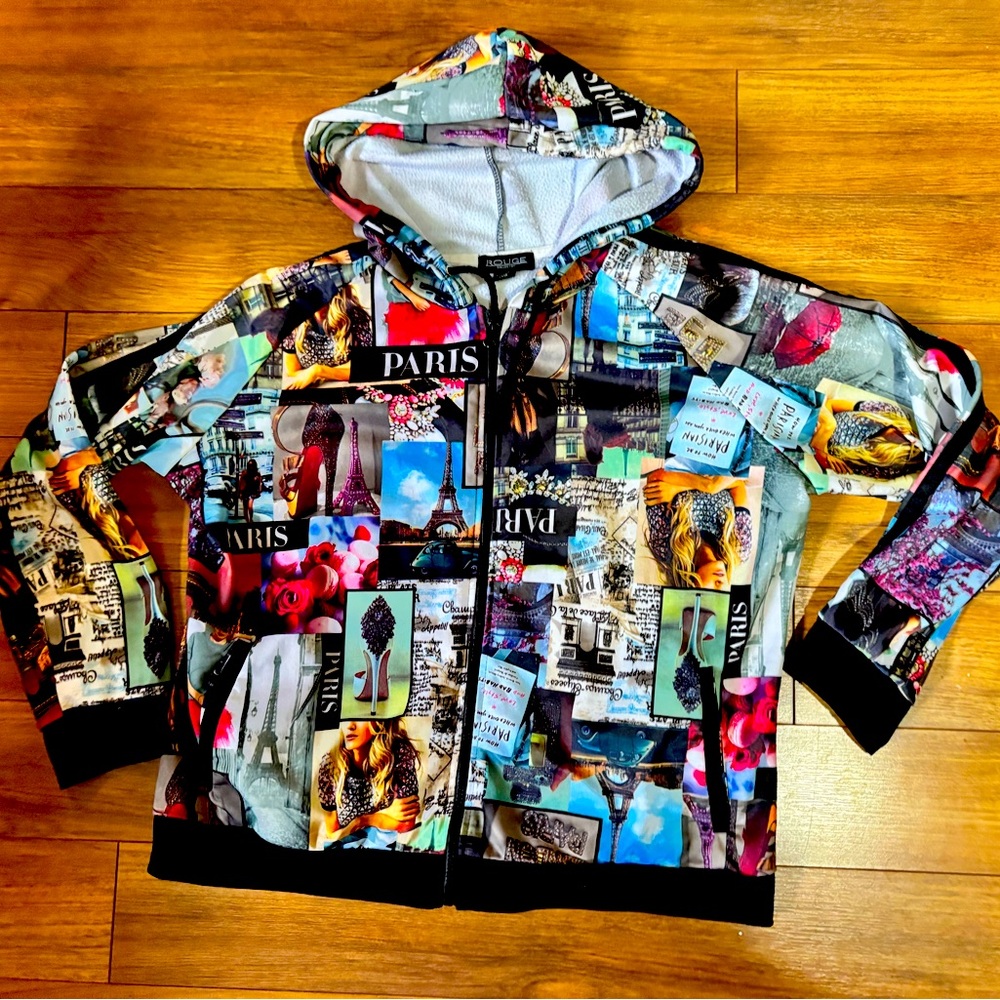 Rouge Helium Multicolor Graphic Hoodie